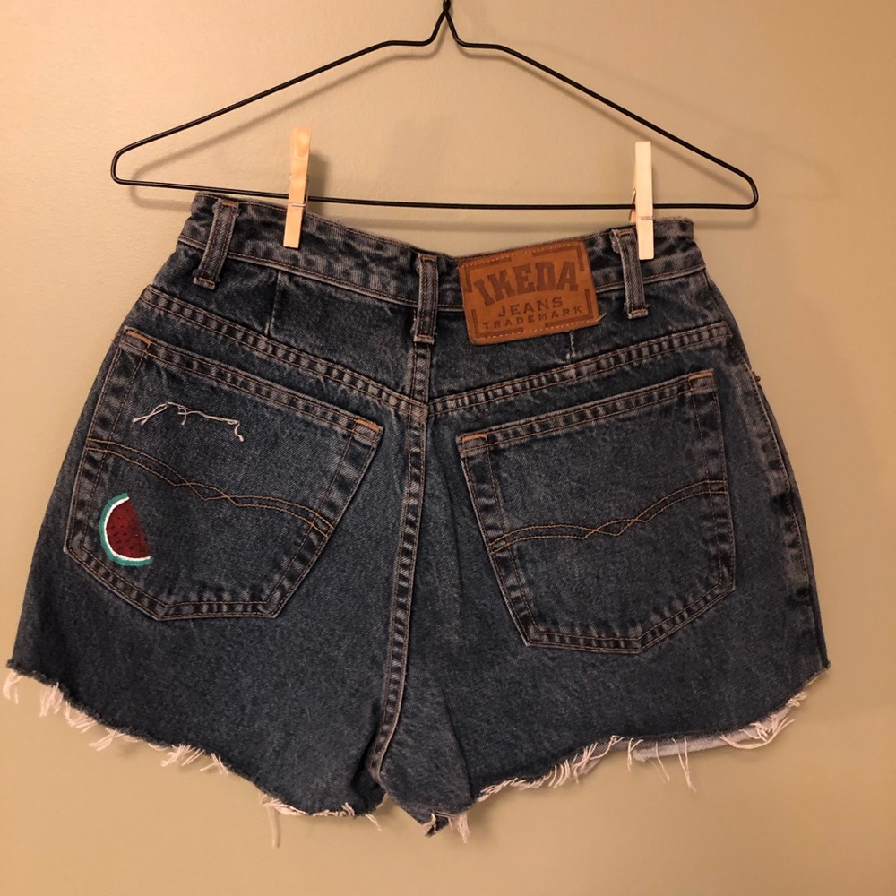 Custom Painted Jean Shorts